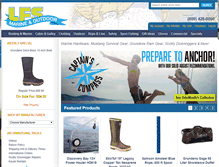 Tablet Screenshot of lfsmarineoutdoor.com